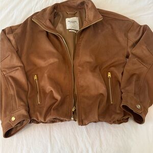 Abercrombie & Fitch Tan Bomber Jacket